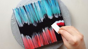 Northern Lights Abstract Landscape Painting | Painting for beginners | Designer Gemma77