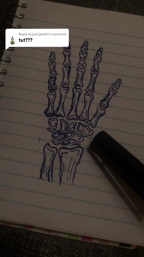 Skeleton Hand Drawing Tutorial