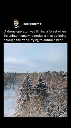 A drone pilot’s video of a bear appearing to chase a man through a snowy forest in Moscow has taken the internet by storm 🏃‍♂️🐻 Captured by @smirnov_fpv, the footage shows the beast running behind a man as the drone whizzes past. The pilot, Dima Smirnov, reveals the video is staged as they paid an actor who agreed to run away from the bear. Although the bear was a tamed one, the animal’s owner could not guarantee the safety of the actor due to the bear’s unpredictable nature. Smirnov said: “We