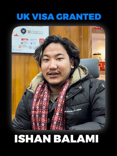 A proud moment and another success story 🇬🇧🎓 Heartiest congratulations to Ishan Balami on successfully securing his UK student visa for the University of West London. Wishing Ishan every success as he begins this exciting academic journey in the UK. May this new chapter be filled with learning, achievements, and memorable experiences. The future looks promising—go make it count! ✨ 📞 Contact us today: Kathmandu Branch 📍 Hattisar Chowk, Himalayan Pinewood, 4th Floor (near Krishna Pauroti) 📞 