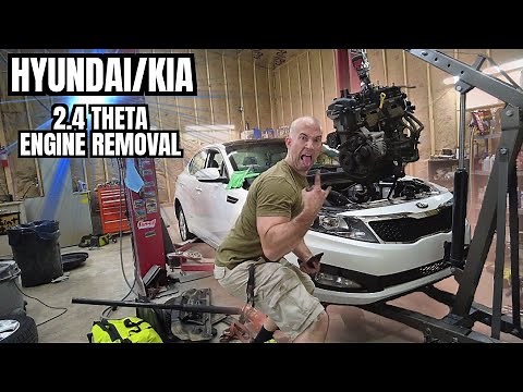 Removing the 2013 Kia Optima Theta 2.4 Engine