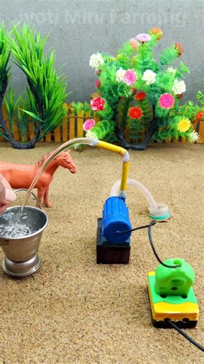 mini motor water pump project mini tractor making 🚜# # 616