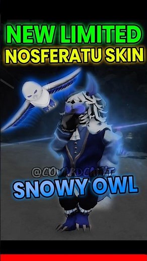 SNOWY OWL NOSFERATU SKIN SHOWCASE! (Winter Event Shop Skin!) | Forsaken