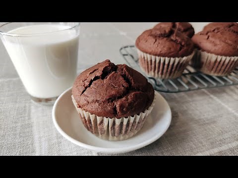 Easy Chocolate Muffins without Butter / Moist and Tasty / Perfect for Breakfast and Afternoon Snack