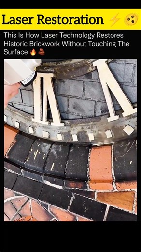 Laser Magic:Reviving Historic Buildings in a Flash #shorts #laser #restoration #cleaning #innovation