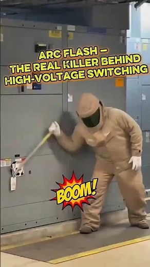 ARC FLASH ⚡ Danger in High Voltage Panels | Safety Demo #ArcFlash #ElectricalSafety #HighVoltage