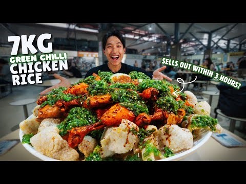 7KG Legendary Green Chilli Chicken Rice Challenge! | SELLS OUT IN 3 HOURS EVERYDAY?! 