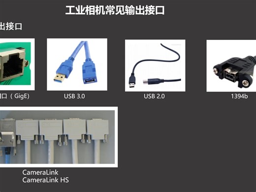 工业相机常见输出接口。