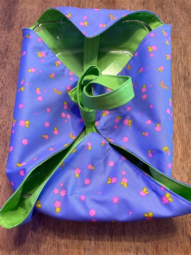 Purple and Green Fabric Casserole Carrier - Etsy