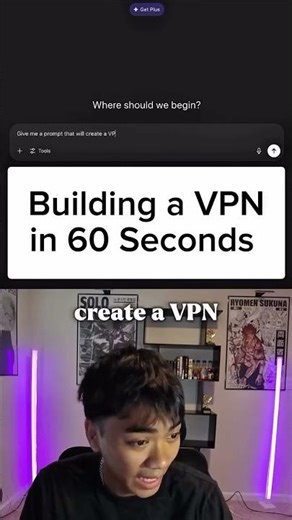 I Built a VPN in 60 second with AI #ai #nocode #coding 2