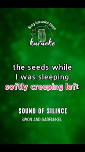 THE SOUNDS OF SILINCE-SIMON/GARFUNKEL/ KARAOKE #karaoketime #videoketime | SING Karaoke PAGE