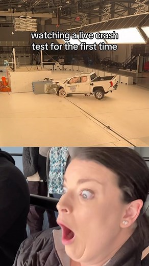 And that was only at 40 MPH 😅 @iihs_autosafety #crashtest #crashtestdummy #carfax #livereaction | CARFAX