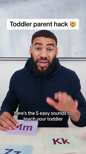 Teaching your little one the letter sounds doesn’t have to be hard if you start with the ones that are easiest for them to learn. Let me know in the comments👇🏽which sounds would be best for your little one and why! #phonics #literacy #toddlerdad #toddlermom #toddlerscanread