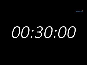 30 Minutes Countdown Timer with Alarm Sound ⏰ Free Download
