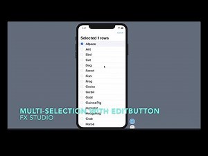 Multiple Selection with EditMode & EditButton | SwiftUI | Working with List