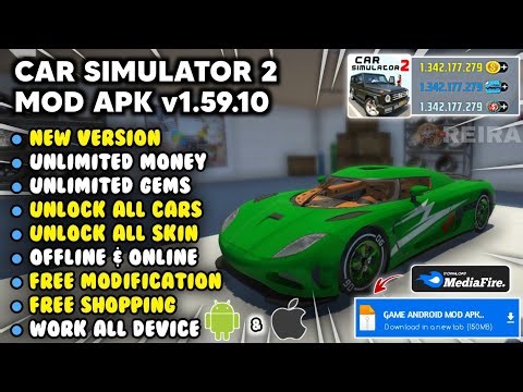 UPDATE! CAR SIMULATOR 2 MOD APK VERSION 1.59.10 Terbaru 2025 - Unlimited Money & Unlock All Car