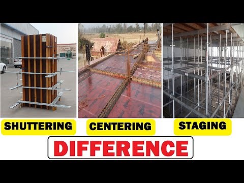 Difference Between Shuttering, Centering and Staging | Most asked in Civil Engineering Interview