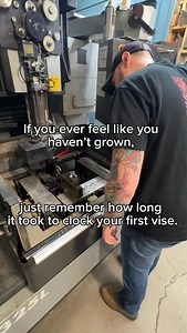 I must have been HOURS at that thing! I genuinely remember dreading when I had to toss a new vise on the table - and you’d get it within a few thou, tap it once more and now it’s out half an inch the other way! We’re all gonna make it - it’s gonna be a good year! _______________ We make excellent parts. Need a quote? Give us a shout! #machinist #instamachinist #machining #cnc #manufacturing | Lakewood Machine & Tool