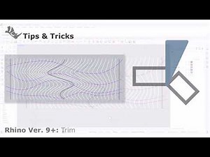 The new Fence option in the Trim command in Rhino 9