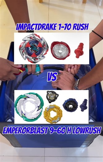 Beyblade Battles: ImpactDrake vs EmperorBlast Showdown
