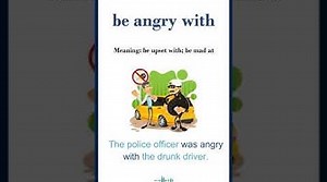 Be angry with meaning be angry with in a sentence Common English Idioms shorts