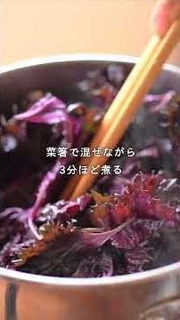 A Summer Energy Boost! Red Shiso Juice #shorts #cooking #easyrecipe #summer #redshiso