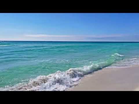 Beach Therapy 4 🏝️ 5 minute walk down white beach on a cloudy day (4K Video)