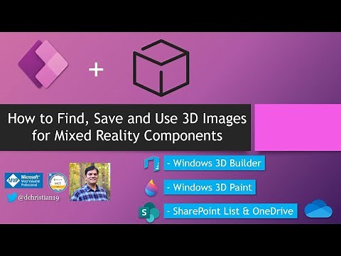 Power Apps: How to find, save and use 3D images for Mixed Reality component