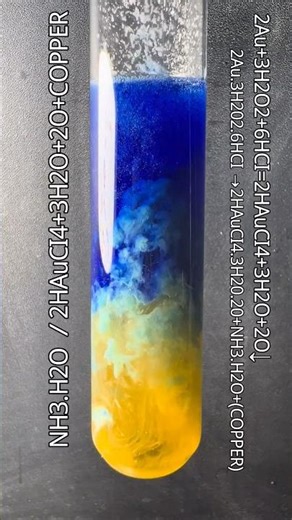 Give me a piece of gold and I will show you the sea of ​​gold #chemistryexperiment #gold #experiment