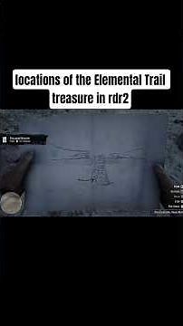 locations of the Elemental Trail treasure in rdr2 #rdr2 #gaming #treasurehunts #shorts #games