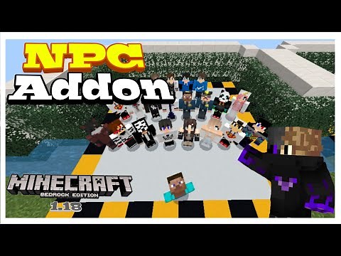 NPC Addon para Minecraft Bedrock 1.18