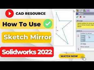 How to Use Solidworks Mirror Tool - Solidworks Tutorials for Beginners