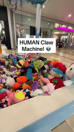 Human Claw Machine Fun with Toy Story Alien Outfit