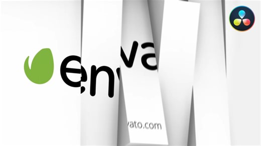 Blocks Logo Reveal Effect for DaVinci Resolve