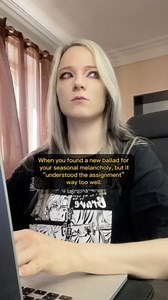 When you try to work, but your playlist makes you dissociate.. New song for your depressed playlists 🍁🍂🍃 Song credit: “Remain A Memory” by @fallenlettersband #elderemo #musicmemes #seasonaldepression #melancholy #playlistspotify | Alex Deam