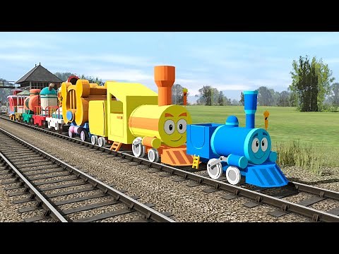 Azul & Amarillo Locomotive Trainz ~ Dora The Exlporer