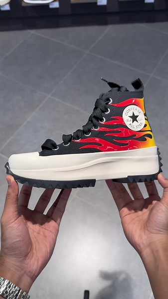 Flame on your feet: Shop Converse Run Star Hike Flames at USC