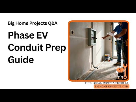 Phased EV Conduit Planning Service Panel Prep