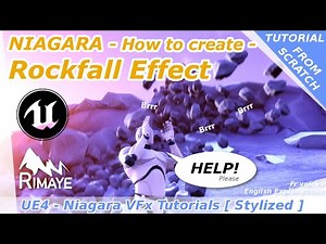 Niagara : How to Create a Rockfall Effect - Unreal Engine tutorial [ UE4 - Tutorial From Scratch ]