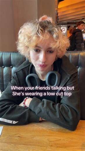 Friends Reacting to Low Cut Tops in a Funny Moment