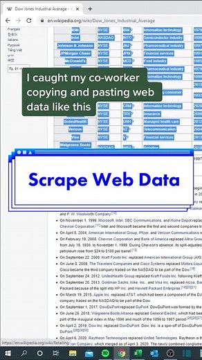 How to scrape web data in Excel! #excel #exceltips #exceltutorial