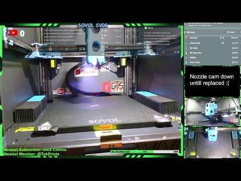 🔴Live - ok lets push some plastics! .... we hope atleast #sv08 #live #3dprinting