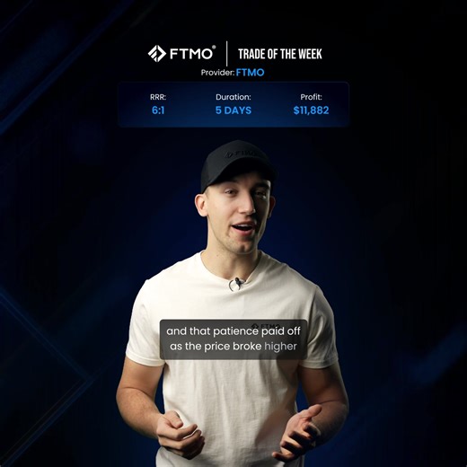 $11,882 on EURUSD 💶 Range break, bullish structure, and a clean hold with 6:1 RRR. 🚀 A great reminder that patience and trust in momentum can make all the difference. | FTMO.com