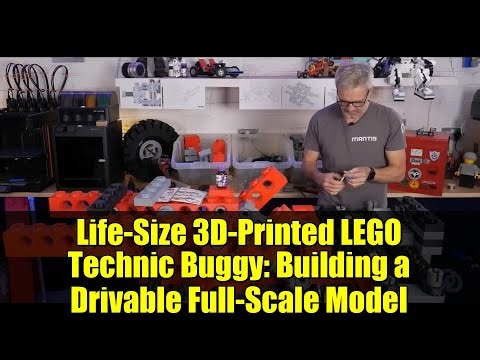 Life-Size 3D-Printed LEGO Technic Buggy: Building a Drivable Full-Scale Model