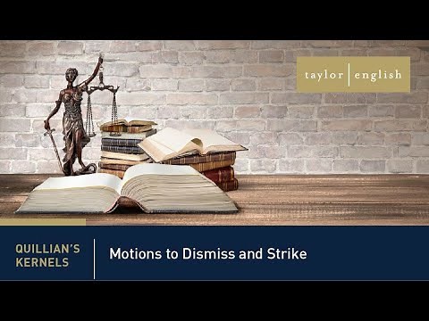 Litigation Fundamentals | Motions to Dismiss and Strike Under the Federal Rules of Civil Procedure