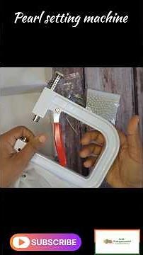 How to use a pearl setting machine by Sara.