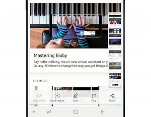 Easily share an entire web page or vertical scrolling app using "Scroll Capture" on your Galaxy #Note8: 1. Use the Power Volume Up, palm swipe, or S-Pen to capture a screenshot 2. The "Live Write" preview pops up 3. Tap "Scroll Capture" & continue down the page. | Samsung Support