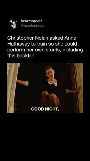 Anne Hathaway trained for months to do Catwoman stunts for Nolan 😳