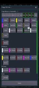 Copy and paste EQ and channel settings with Mixing Station