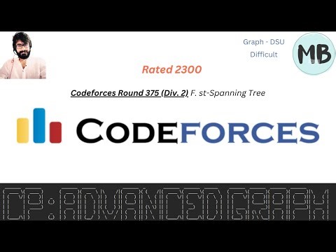 141. Codeforces Round 375 (Div. 2) F. st-Spanning Tree : JAVA